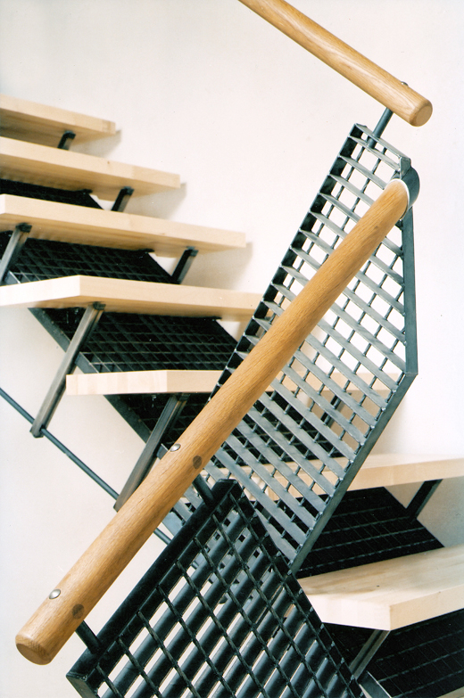 gitterrosttreppe